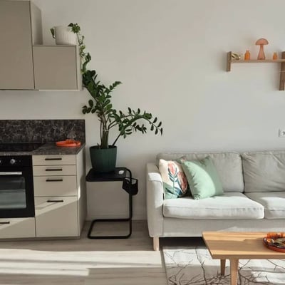 Rent of a furnished apartment, 44 m², Nové Mesto, Bratislava, Slovakia